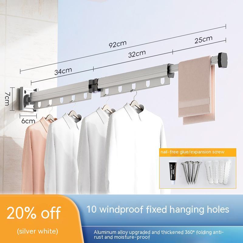 Retractable Balcony Clothes Drying Rack