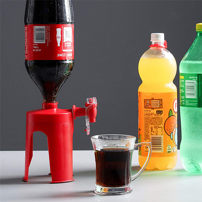 Upside-Down Soda Bottle Dispenser