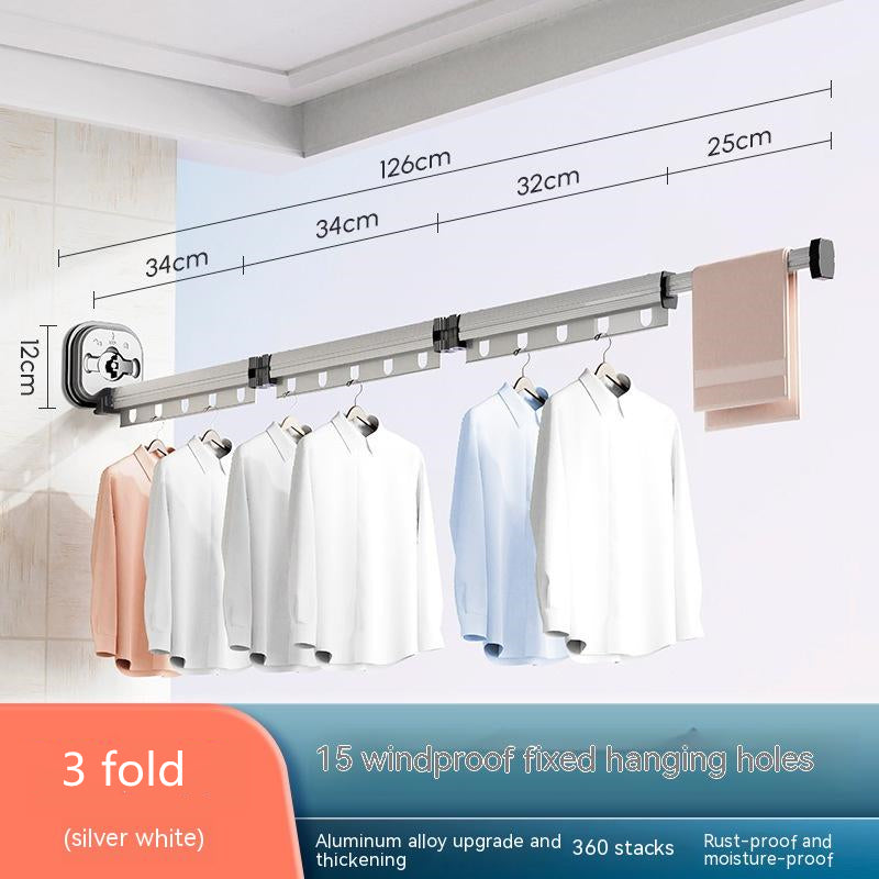 Retractable Balcony Clothes Drying Rack