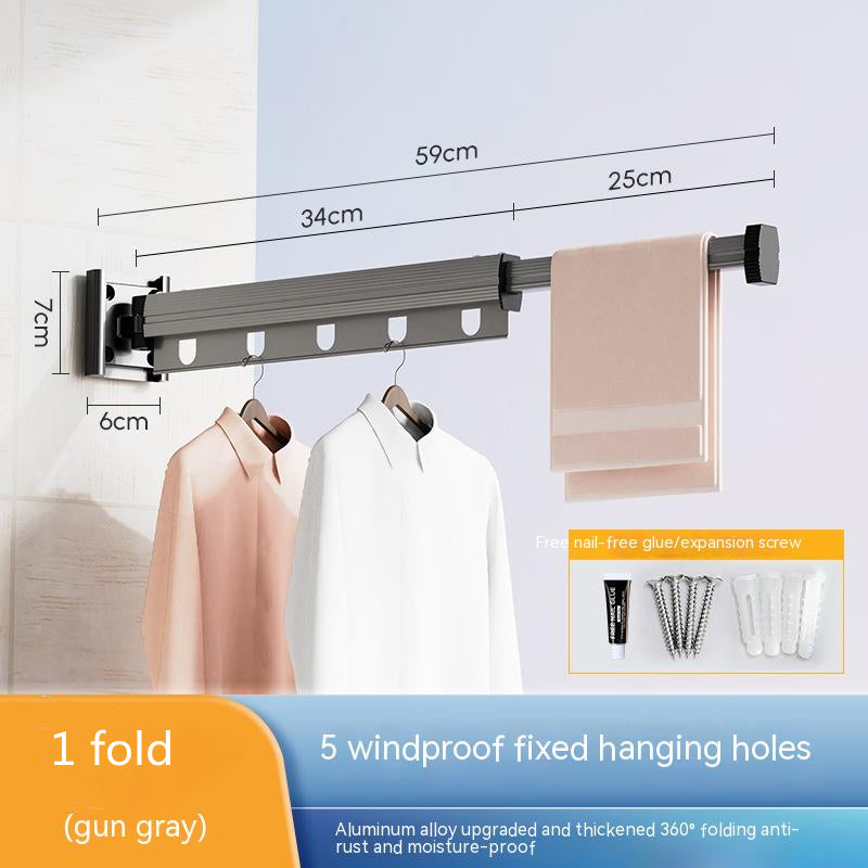 Retractable Balcony Clothes Drying Rack
