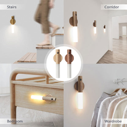 Wood Style Magnetic LED Night Light