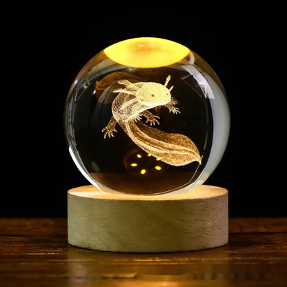 3D Galaxy Crystal Ball Night Lamp