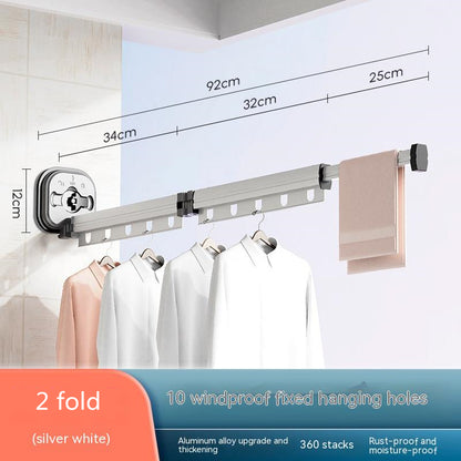 Retractable Balcony Clothes Drying Rack