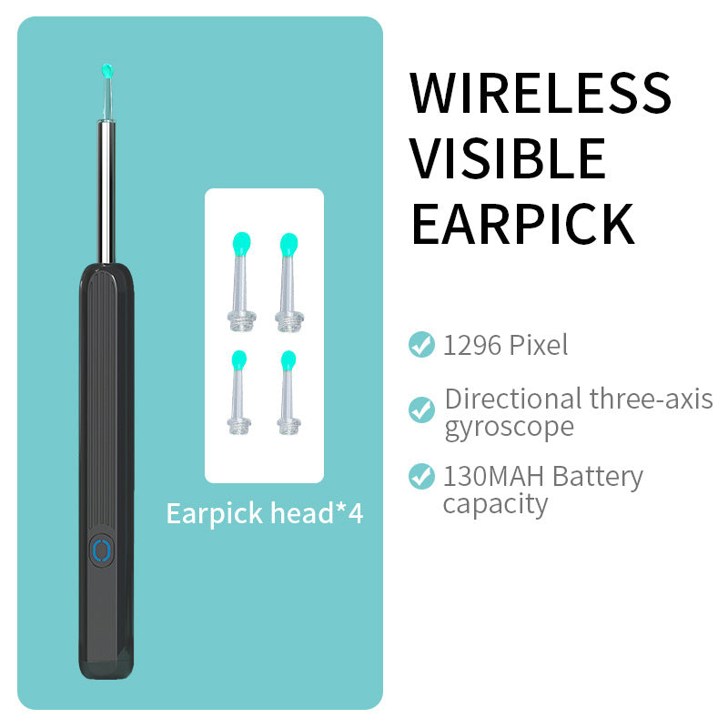Smart Ear Wax Removal Otoscope with LED