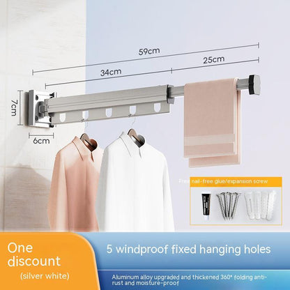 Retractable Balcony Clothes Drying Rack