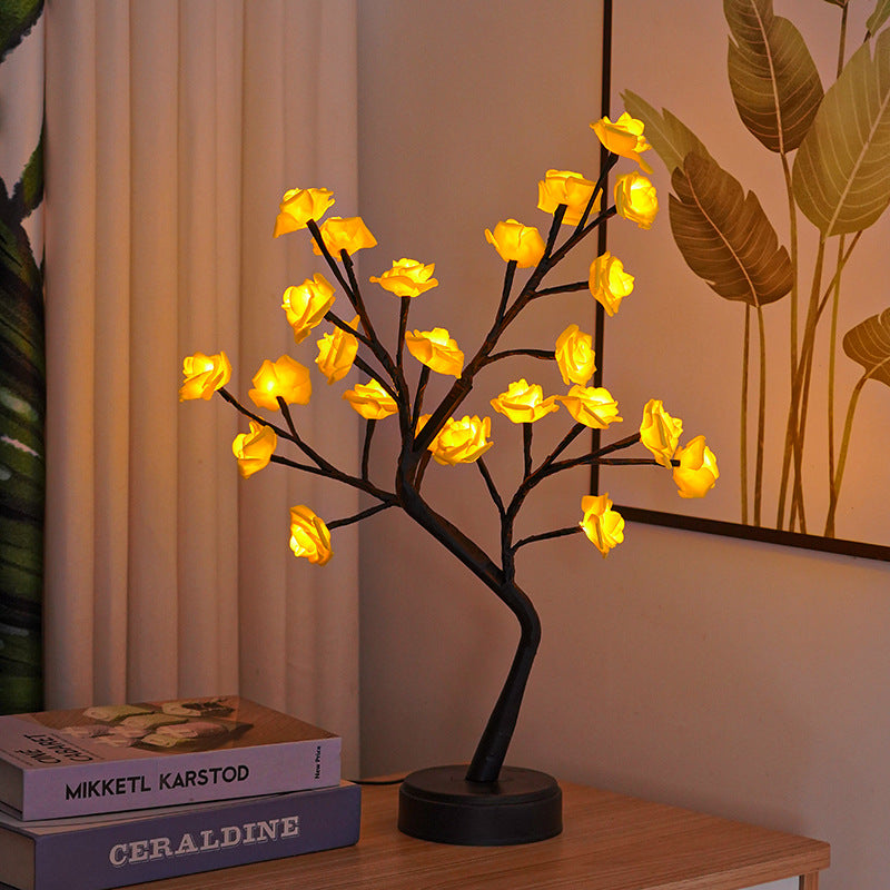 LED Rose Flower Tree Table Lamp