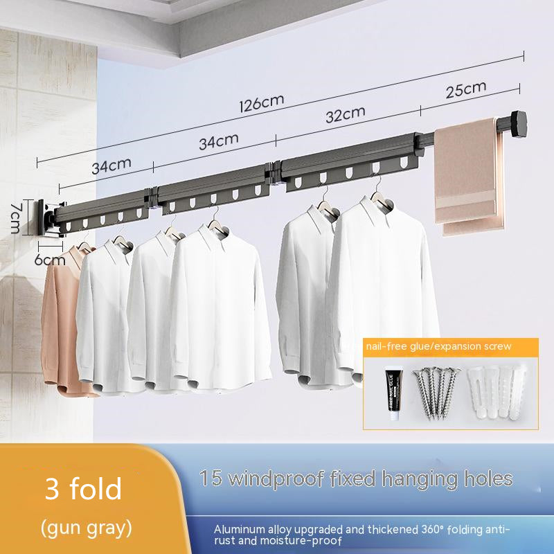 Retractable Balcony Clothes Drying Rack