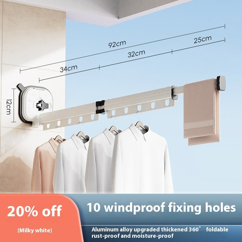 Retractable Balcony Clothes Drying Rack