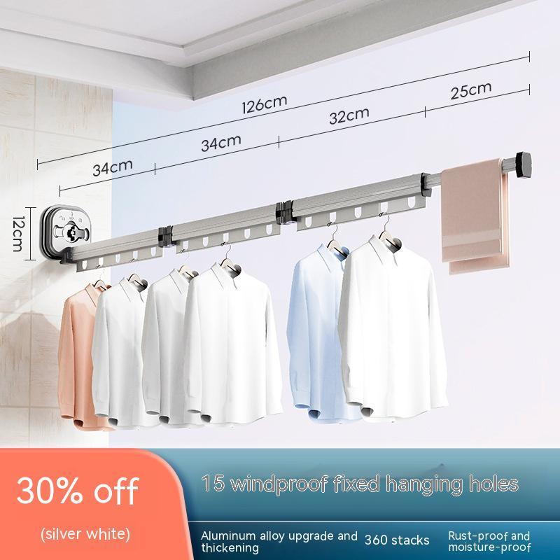Retractable Balcony Clothes Drying Rack