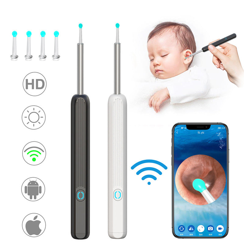 Smart Ear Wax Removal Otoscope with LED