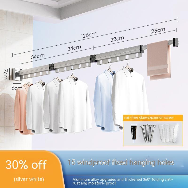Retractable Balcony Clothes Drying Rack