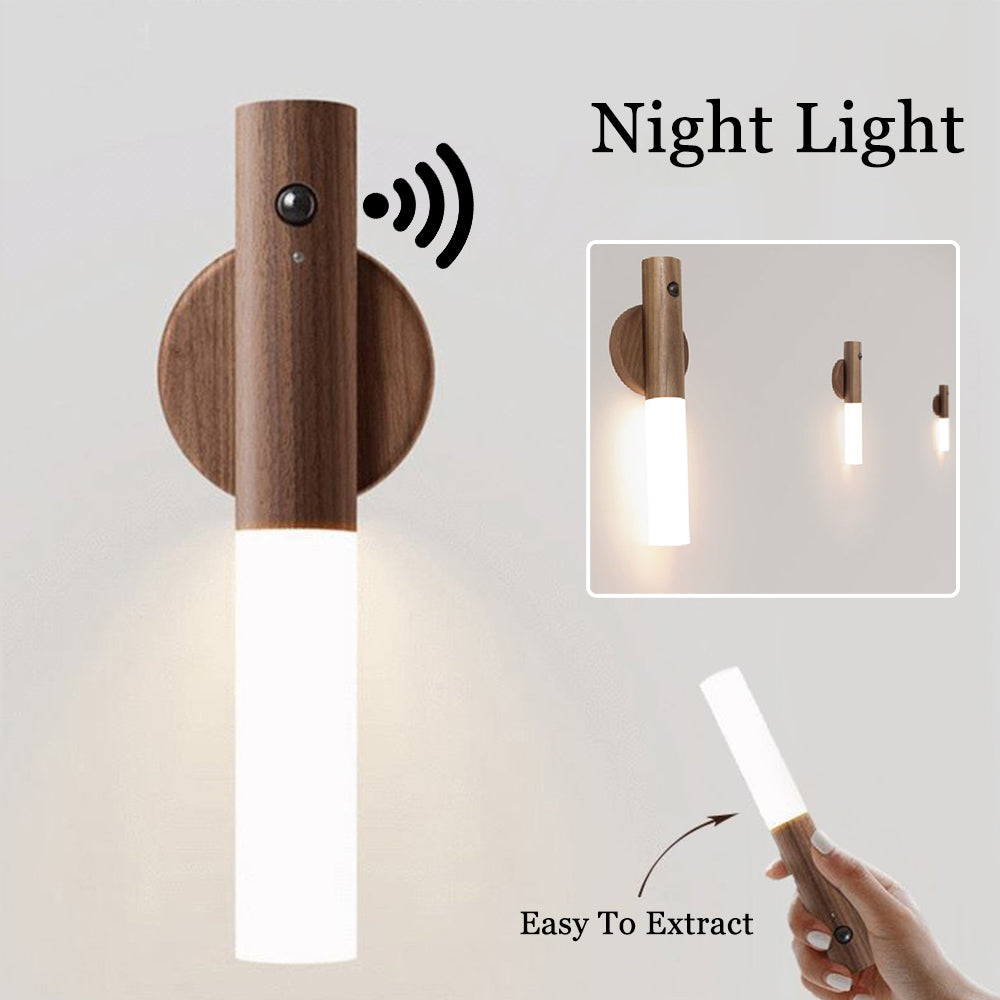 Wood Style Magnetic LED Night Light