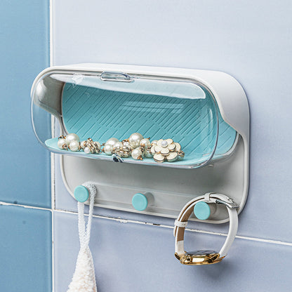 Punch-Free Bathroom Wall Storage Organizer