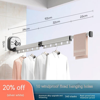 Retractable Balcony Clothes Drying Rack