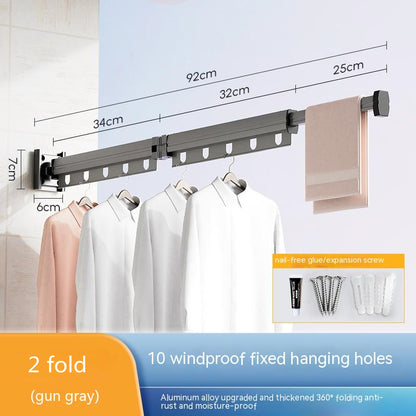 Retractable Balcony Clothes Drying Rack