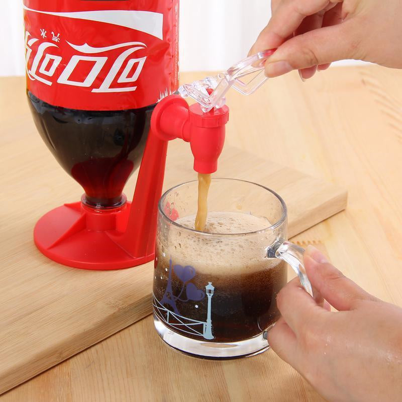 Upside-Down Soda Bottle Dispenser