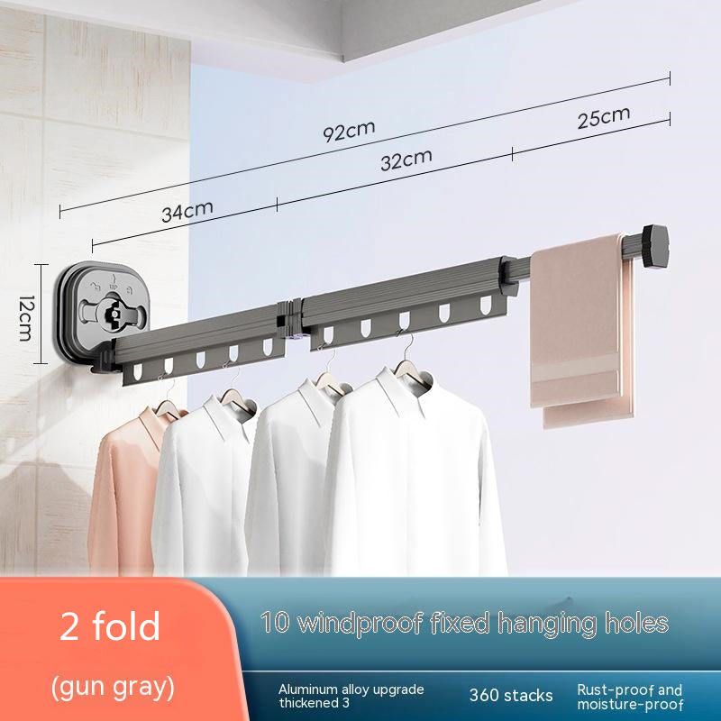 Retractable Balcony Clothes Drying Rack