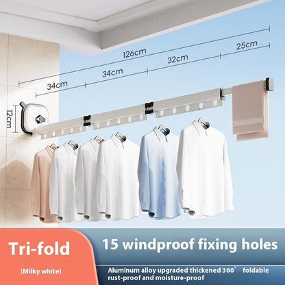 Retractable Balcony Clothes Drying Rack