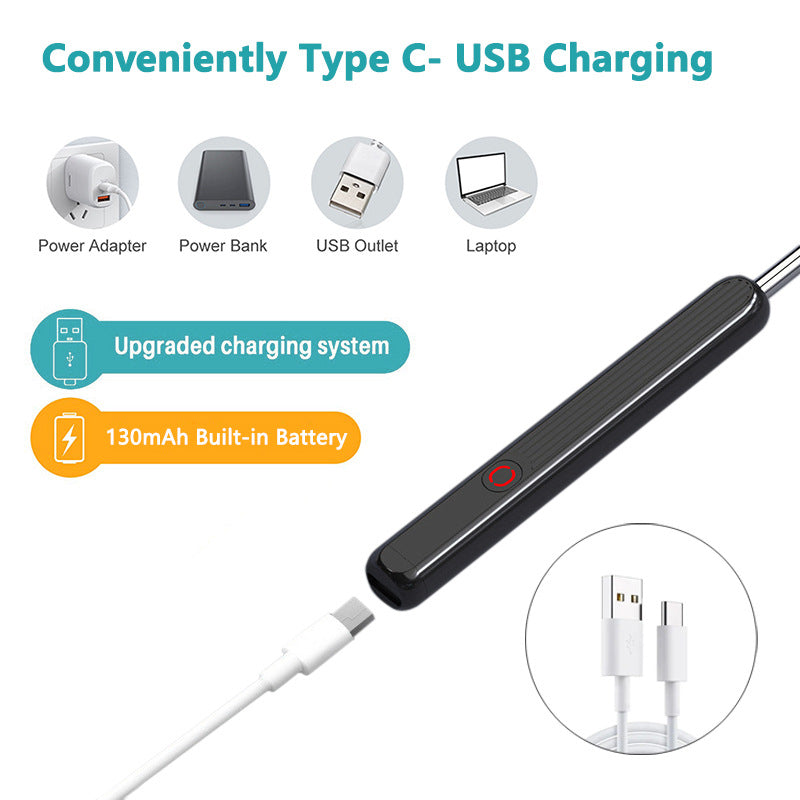 Smart Ear Wax Removal Otoscope with LED