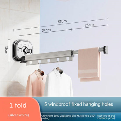 Retractable Balcony Clothes Drying Rack