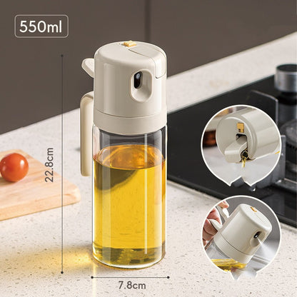 2-in-1 Oil Sprayer & Pourer Bottle