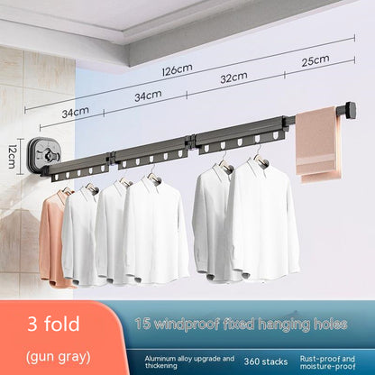 Retractable Balcony Clothes Drying Rack