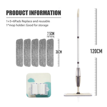 Detachable Spray Magic Floor Mop
