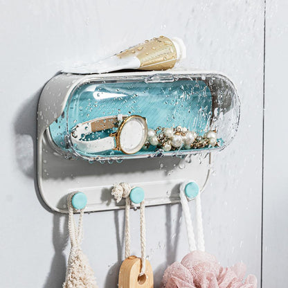 Punch-Free Bathroom Wall Storage Organizer