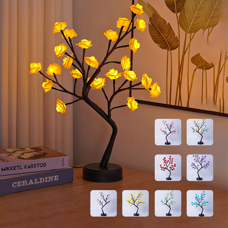 LED Rose Flower Tree Table Lamp