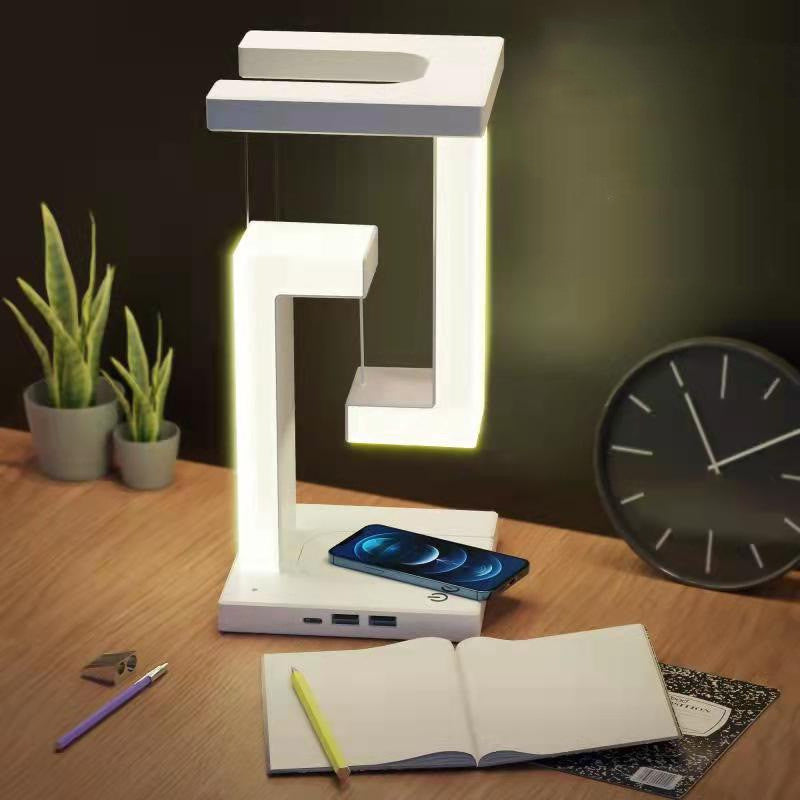 Creative Floating LED Table Lamp With Wireless Charger